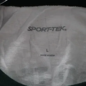Sport Tek‎ White Green Mineritos Baseball Tee Tshirt Raglan Top L Large thumbnail 5