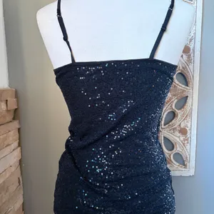 Express navy Sequin Camisole Top thumbnail 3