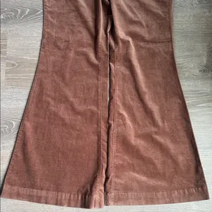 Anthropologie Pilcro Pull-On Mid-Rise Velvet Retro Flare Pants 32 thumbnail 6