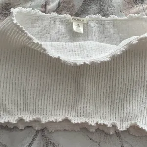 Bozzolo white ribbed cropped tube top, size S/M cottagecore Y2K vacation beach thumbnail 10