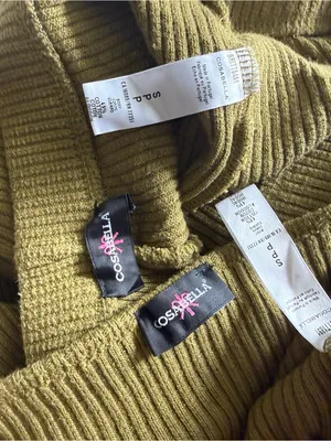 Cosabella Ribbed Olive Green Women's Knit Pants thumbnail 6