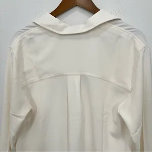 Madewell Women's Size‎ Medium Contrast-Stitch Popover Shirt Cream Classic Preppy thumbnail 9