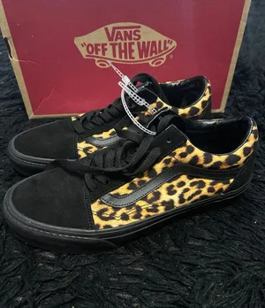 VANS old skool black suede animal print lace up shoes sneakers women’s 9 new thumbnail 6