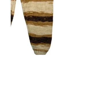 Moon River‎ Knit Jogger Pants Womens Small Brown Striped Tassel Drawstring Boho thumbnail 6
