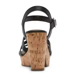 a.n.a‎ Billie Heeled Sandals Open Toe Strap Black Size 9.5M Cute Shoes JCPenney thumbnail 4