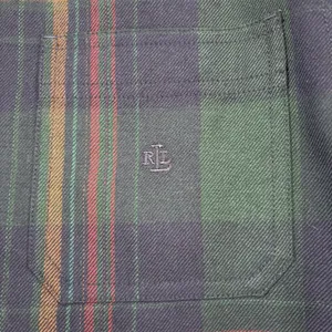 Lauren Ralph Lauren Women Worsted Wool Plaid Button Down Tartan‎ Large thumbnail 4
