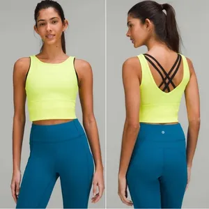 Lululemon Power Pivot Tank Top Ribbed Electric Lemon thumbnail 3