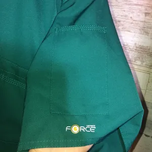 Green carhartt force scrub top nurse shirt doctors shirt carhartt clothi…​ thumbnail 4
