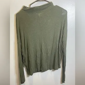 Aritzia Wilfred‎ Lussac Mock Neck Knit Sweater Green Long Sleeve Top Size Medium thumbnail 5