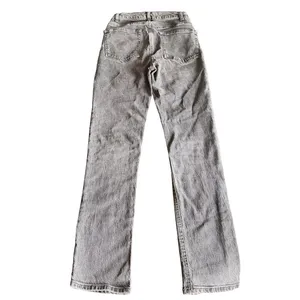 Reformation Slim Straight Leg Jeans Washed Black Denim Button Fly Size 25‎ thumbnail 4