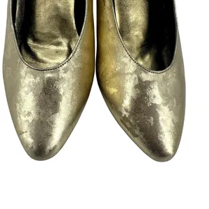 Premiere Collection Carolyn Gold Print Ballroom Dance Shoes Smooth Modern Waltz thumbnail 3