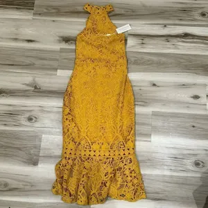NEW Twosisters The Label Sonia Dress Mustard Women’s 4 thumbnail 3