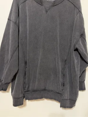 Free People Movement Intercept Tunic Sweater Size Medium Gray Wash thumbnail 7