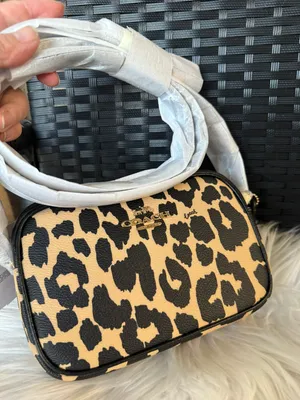 Coach Mini Jamie Camera Bag With Leopard Print cy348 thumbnail 1