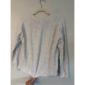Monrow Women's Thin Heather Grey Pull Over Lightweight Sweatshirt Sz S thumbnail 7