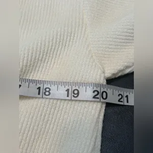 Madewell Cream V-Neck Women's Sweater thumbnail 9