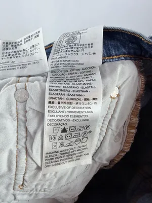 Levi's 501 Raw Hem Straight Leg Jeans in Medium‎ Blue Size 28 x 26 thumbnail 6