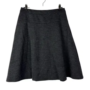 Ann Taylor LOFT Petites‎ Dark Gray Circle A-Line Skirt 2P thumbnail 1