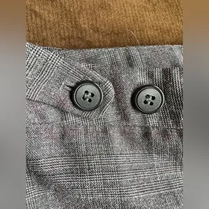 Alfani Gray & Purple Straight Leg Glen Plaid Dress Pants Slacks SZ 8 Great Cond thumbnail 4