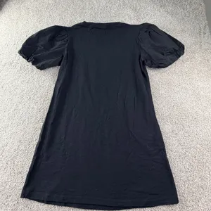 Sanctuary‎ Dream State Mini Dress Black Puff Sleeve Casual Cotton Shift Womens L thumbnail 8