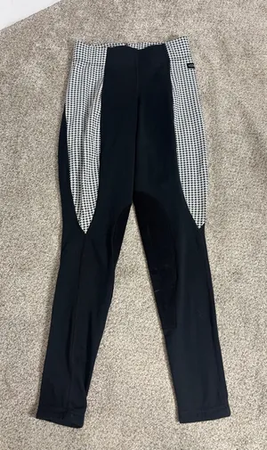 Kerrits Leggings Pants Equestrian Jodhpur Suede Patch Pull On Breeches XS thumbnail 1