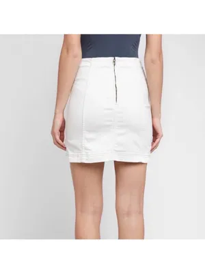 FREE PEOPLE Modern Femme Pinstripe Mini Skirt Size 6 thumbnail 2