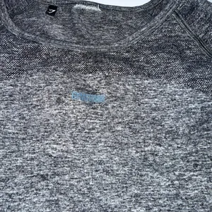 Gymshark Flex Crop Top S/M Grey Long‎ Sleeve Seamless Open Back Thumbholes thumbnail 7