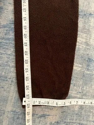 Auden Brown Cozy Faux Shearling Fleece Teddy Jogger Pants Small thumbnail 6