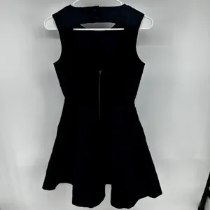 Reiss Natalie Skater Dress Fit & Flare Floral Textured Jacquard Cutout Navy 4 thumbnail 7