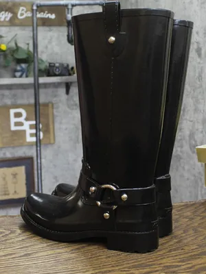 NWT Michael Michael Kors Womens Stormy Rain Boot Harness 40F2STFB5Q Black 8M thumbnail 8
