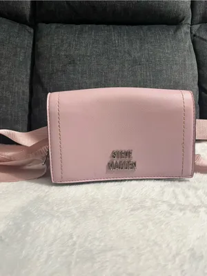 Steve Madden Light Pink Crossbody Bag with Logo thumbnail 2