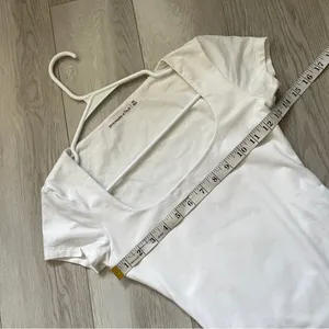Abercrombie & Fitch Bodysuit square neck womens White (xsmall) seamless fitted thumbnail 3