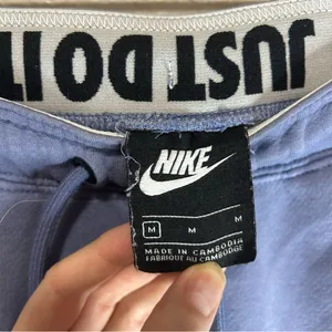 Nike Blue Joggers Women’s Size Medium Athletic Lounge Sweatpants Swoosh Logo thumbnail 4