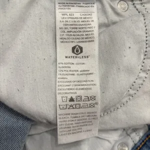 Levi's Signature Heritage Boyfriend Jeans Blue Denim Cuff 14 W32 Distress thumbnail 7