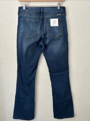 KanCan Size 8/29 Dark Indigo Blue Bootcut Jeans thumbnail 2