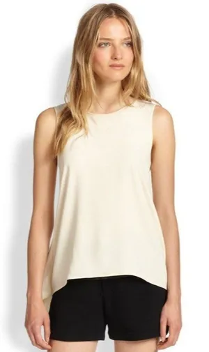 Rag & Bone Shirt Women XS Ivory Almond Harper Split Back‎ Top Streetwear NWOT thumbnail 1