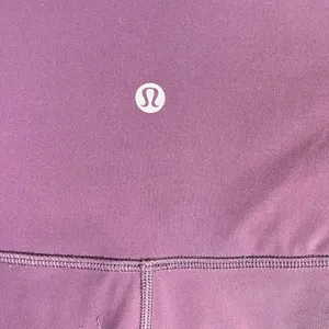 Lululemon Wunder Train High Rise Crop 21'' Women 10 Purple Culf Mesh Scallop Hem thumbnail 5