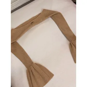 YUYU Knit Bolero Shrug Sweater Womens Small Beige Ribbed Bell Sleeve Open Front thumbnail 8