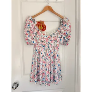 For Love And Lemons Juliet Floral Mini Dress‎ Spring Coquette Summer Size Small thumbnail 8
