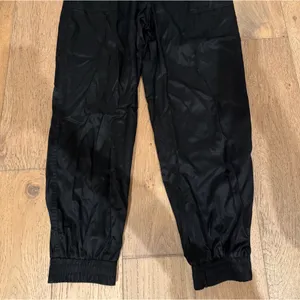 Shiny Black Joggers thumbnail 2