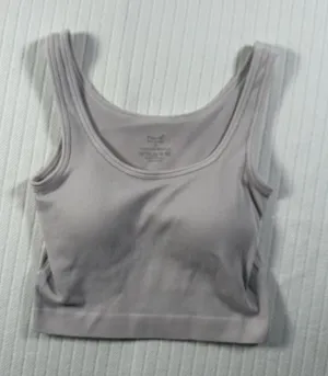 Pro-Fit Sports Bra Womens Small Purple Ribbed Stretch Crop Athletic Tank Top thumbnail 1