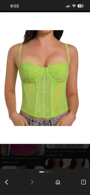 Amazon green corset top thumbnail 2