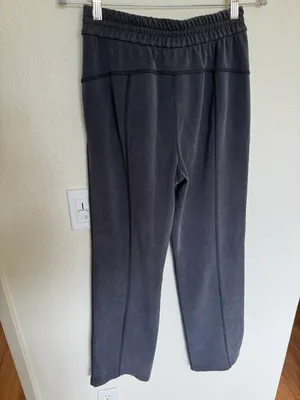 Lululemon Wide Leg Navy Blue Track Sweats thumbnail 4