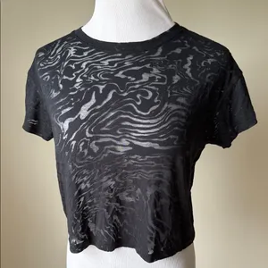 Lululemon Cates Tee Shirt Veil Burnout thumbnail 3