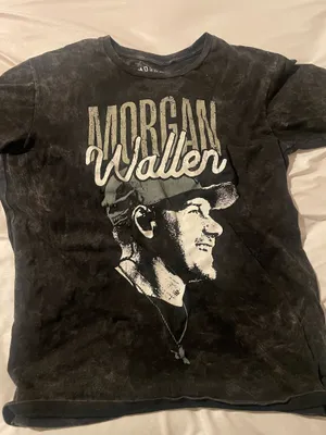 black morgan wallen cotton t-shirt thumbnail 1