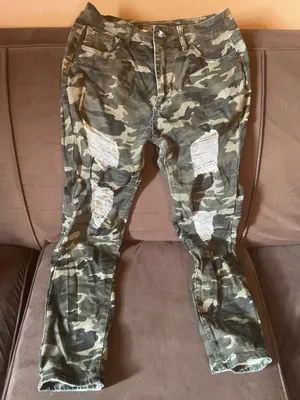 Women’s Fatigue Pants Cotton Size L Green Size L thumbnail 1