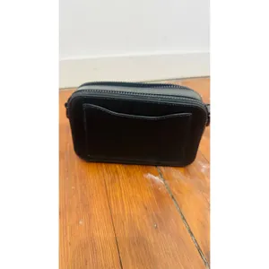 MARC JACOBS Black Leather Poly Coating The Snapshot DTM Corssbody Handbag thumbnail 4