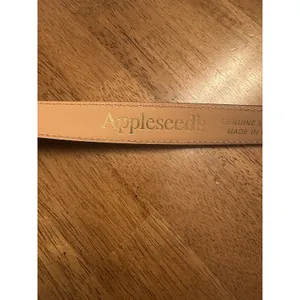 Appleseed’s Black Belt Genuine Leather Women’s XL Made in Italy Silver Buckle thumbnail 4