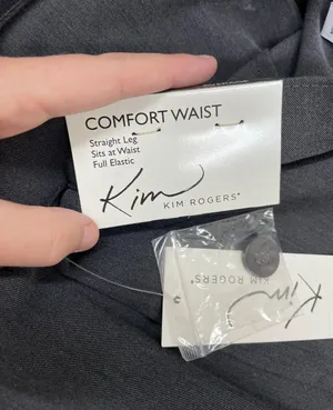 Kim Rogers NWT Heather Charcoal Average 14 Women’s Dress Pants- Straight Leg thumbnail 5