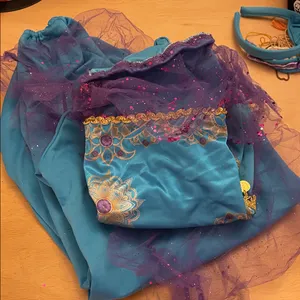 #4 Women's 2Pc Gypsy Belly Dancer 💃 Halloween 🎃 Costume Blue Purple size Medium thumbnail 8